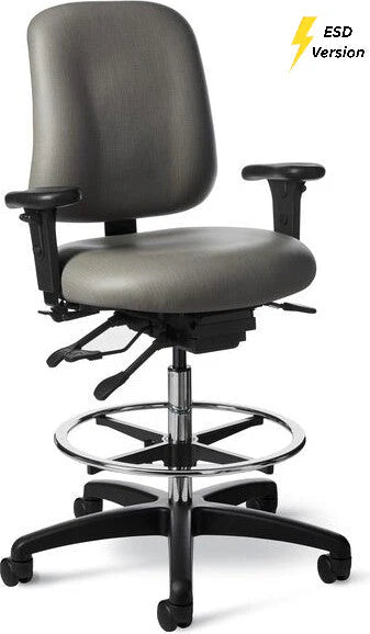 Office Master Electrostatic Discharge ESD Multi Function Lab Stool (Vinyl) | EVIU73