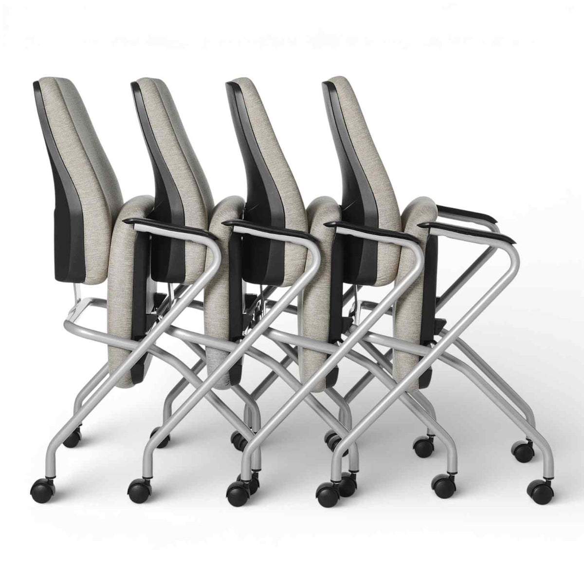 Office Master Affirm Mid Back Ergonomic Office Guest Chair with Fixed Arms | AF570N