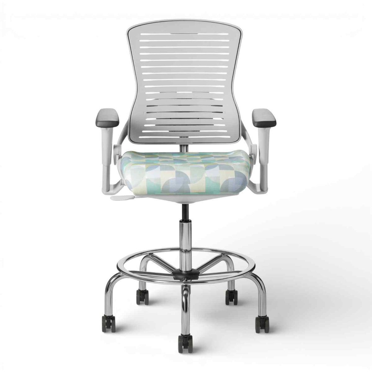 Office Master Ergonomic Self Weighing Task Stool With Footring | OM5-TS