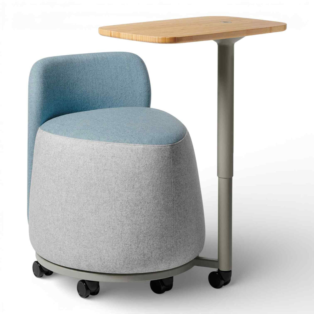 Office Master Plot Twist Pouf With Backrest and Tablet | PLT-BT