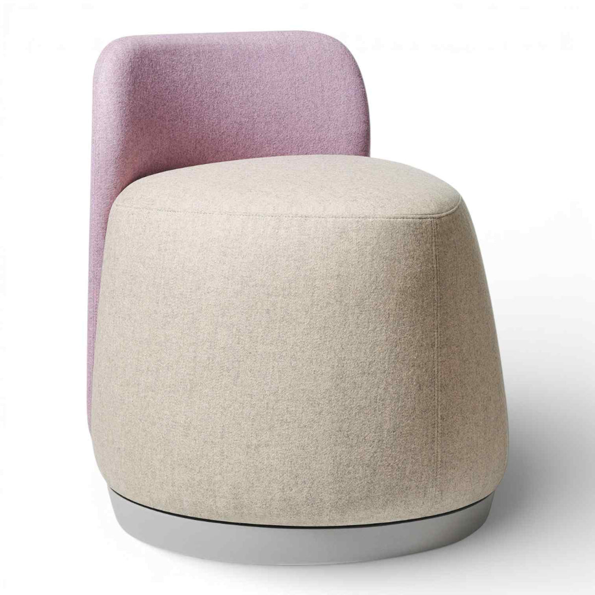 Office Master Plot Twist Pouf With Backrest | PLT-B