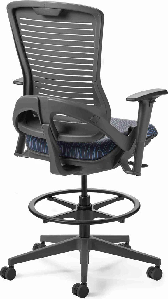 Office Master Ergonomic Self Weighing Executive Stool With Footring | OM5-EX-TS