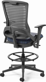 Office Master Ergonomic Self Weighing Executive Stool With Footring | OM5-EX-TS