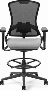 Office Master Ergonomic Self Weighing High Back Mesh Task Stool | OM5-MH-TS