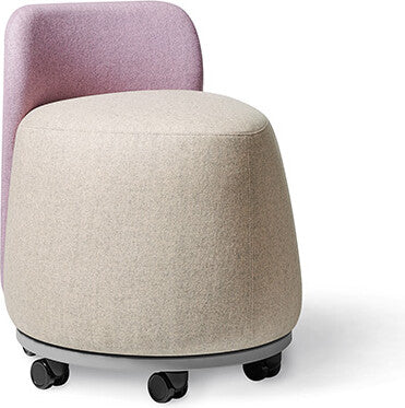 Office Master Plot Twist Pouf With Backrest | PLT-B