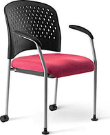 Office Master Stackable Office Guest Chair with Arms | SG2K