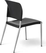 Office Master Contoured Poly Back Armless Stacking Chair | SG300