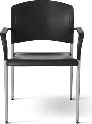 Office Master Contoured Poly Back Armless Stacking Chair | SG3A