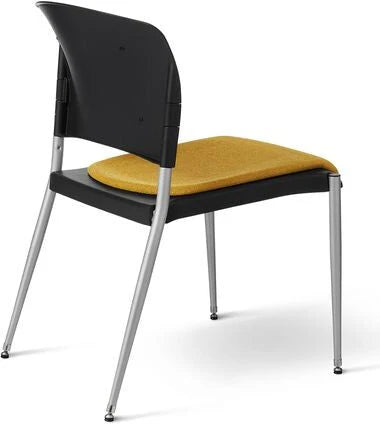 Office Master Cushioned Back Basic Armless Stacking Chair | SG3C