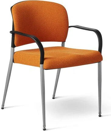Office Master Contoured Poly Back Stacking Chair | SG3W