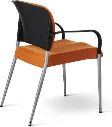Office Master Contoured Poly Back Stacking Chair | SG3W