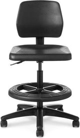 Office Master Workstool Basic Bench with Backrest and Footring | WS23