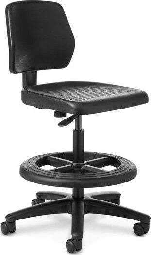 Office Master Workstool Basic Bench with Backrest and Footring | WS23