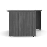 OS Laminate Bow Front Desk Shell with Right Corner Extension | PL177R