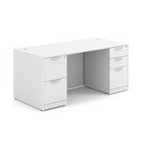 OS Laminate Double Full Pedestal Desk - 66'' x 30'' | DBLFDPL102