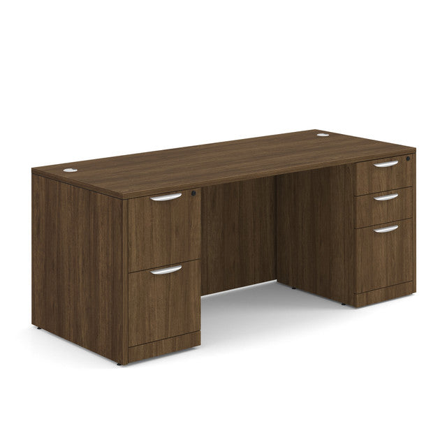 OS Laminate Double Full Pedestal Desk - 71'' x 30''  | DBLFDPL105|