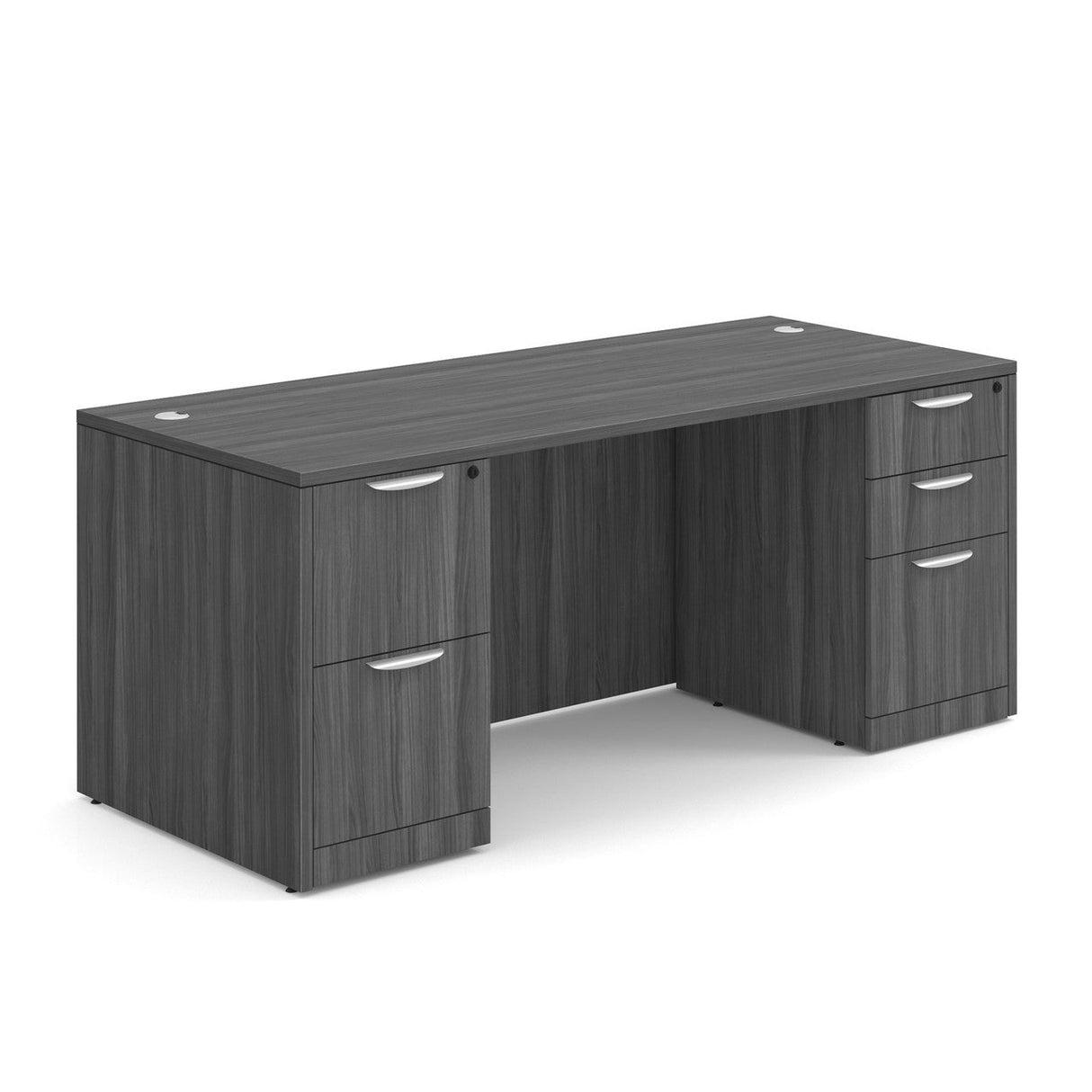 OS Laminate Double Full Pedestal Desk - 71'' x 30''  | DBLFDPL105|