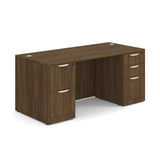 OS Laminate Double Full Pedestal Desk - 66'' x 30'' | DBLFDPL102