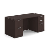 OS Laminate Double Full Pedestal Desk - 66'' x 30'' | DBLFDPL102