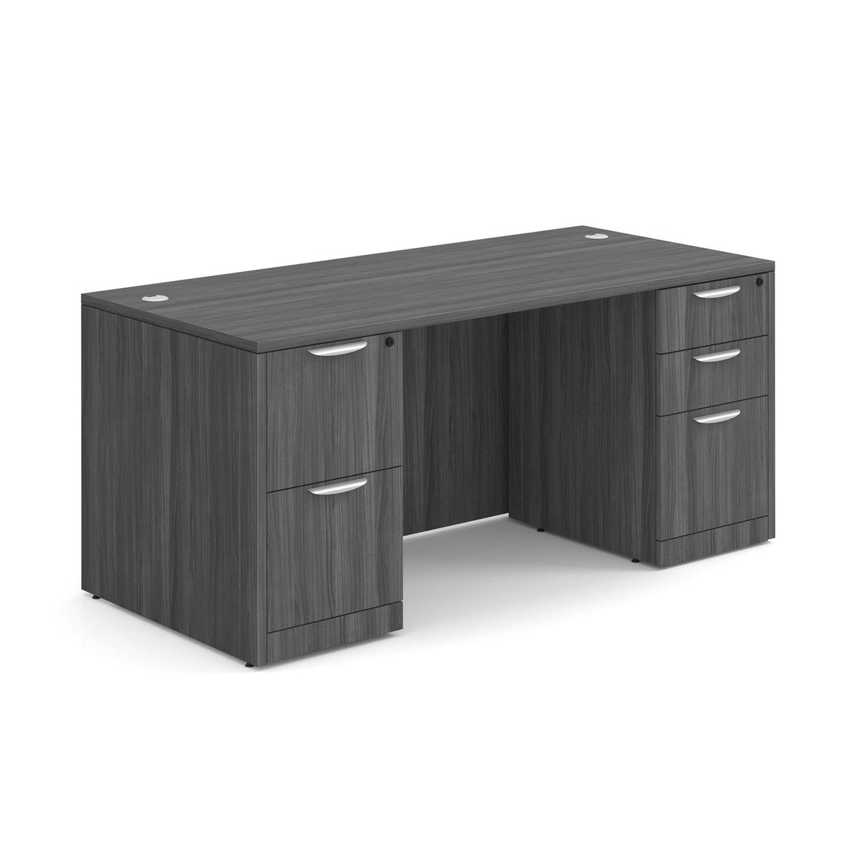 OS Laminate Double Full Pedestal Desk - 66'' x 30'' | DBLFDPL102