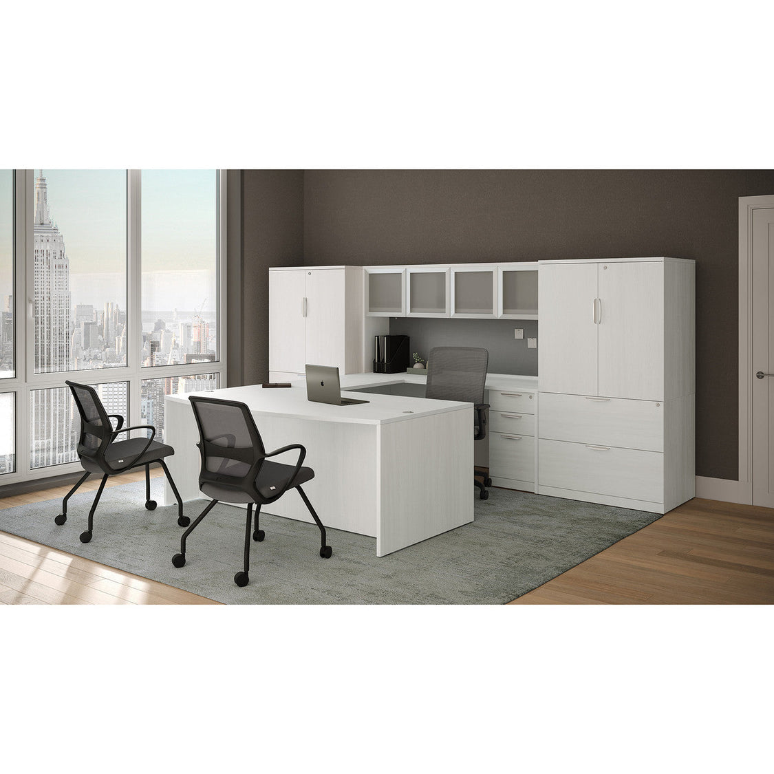 OS Laminate Executive Office Furniture - Credenza Desk, Storage Cabinet ...
