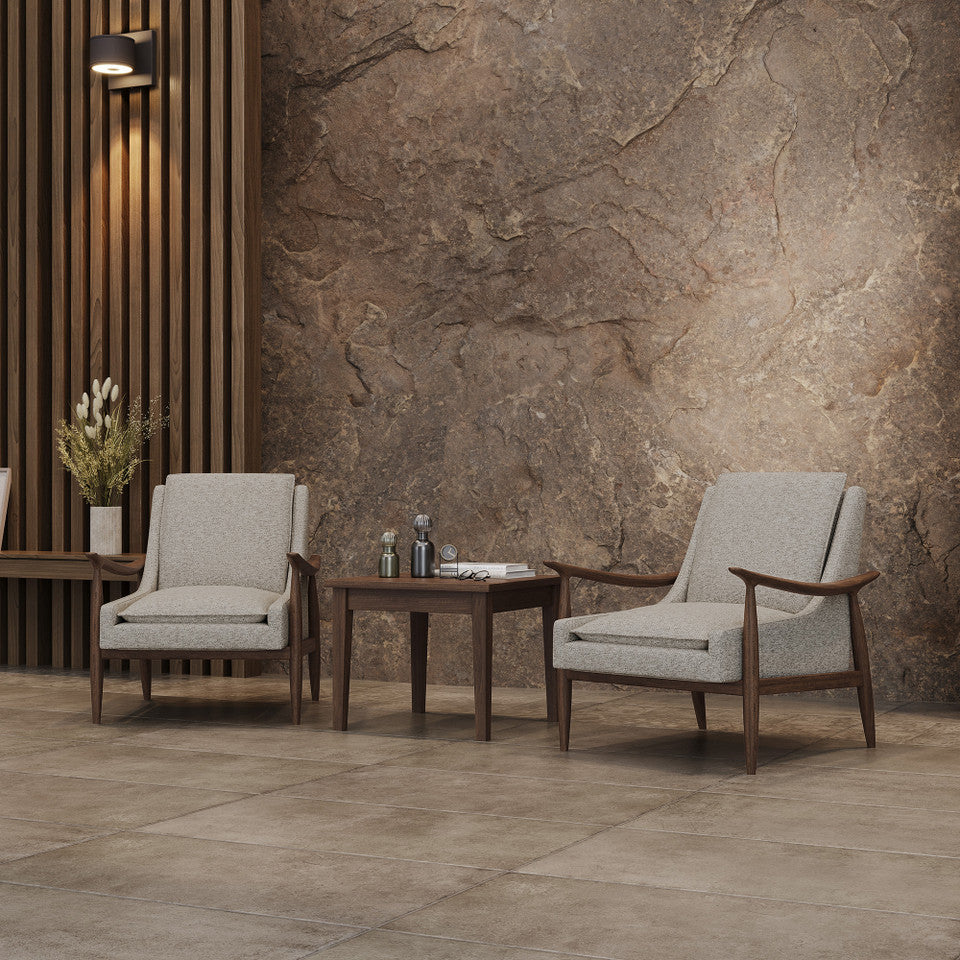 OS Mira Wood Arm Upholstered Lounge Chair | OSRL3001