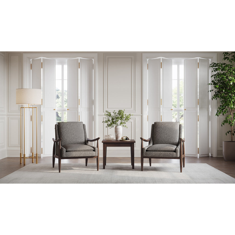 OS Mira Wood Arm Upholstered Lounge Chair | OSRL3001