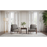 OS Mira Wood Arm Upholstered Lounge Chair | OSRL3001