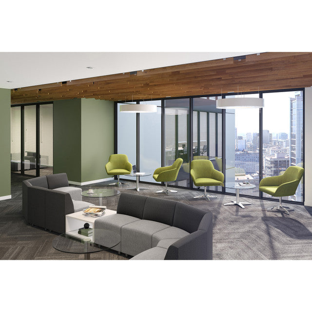 OS Laminate Pedestal Tables Metal 4 Leg Base | OS9998SI