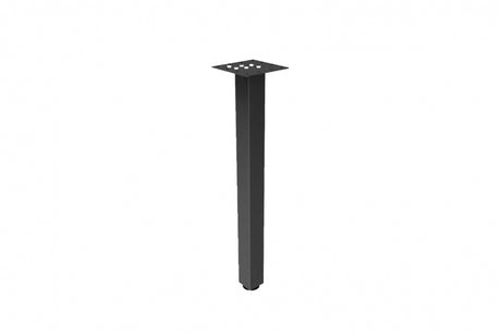 28"H Metal Square Table Leg | OTGSTL28