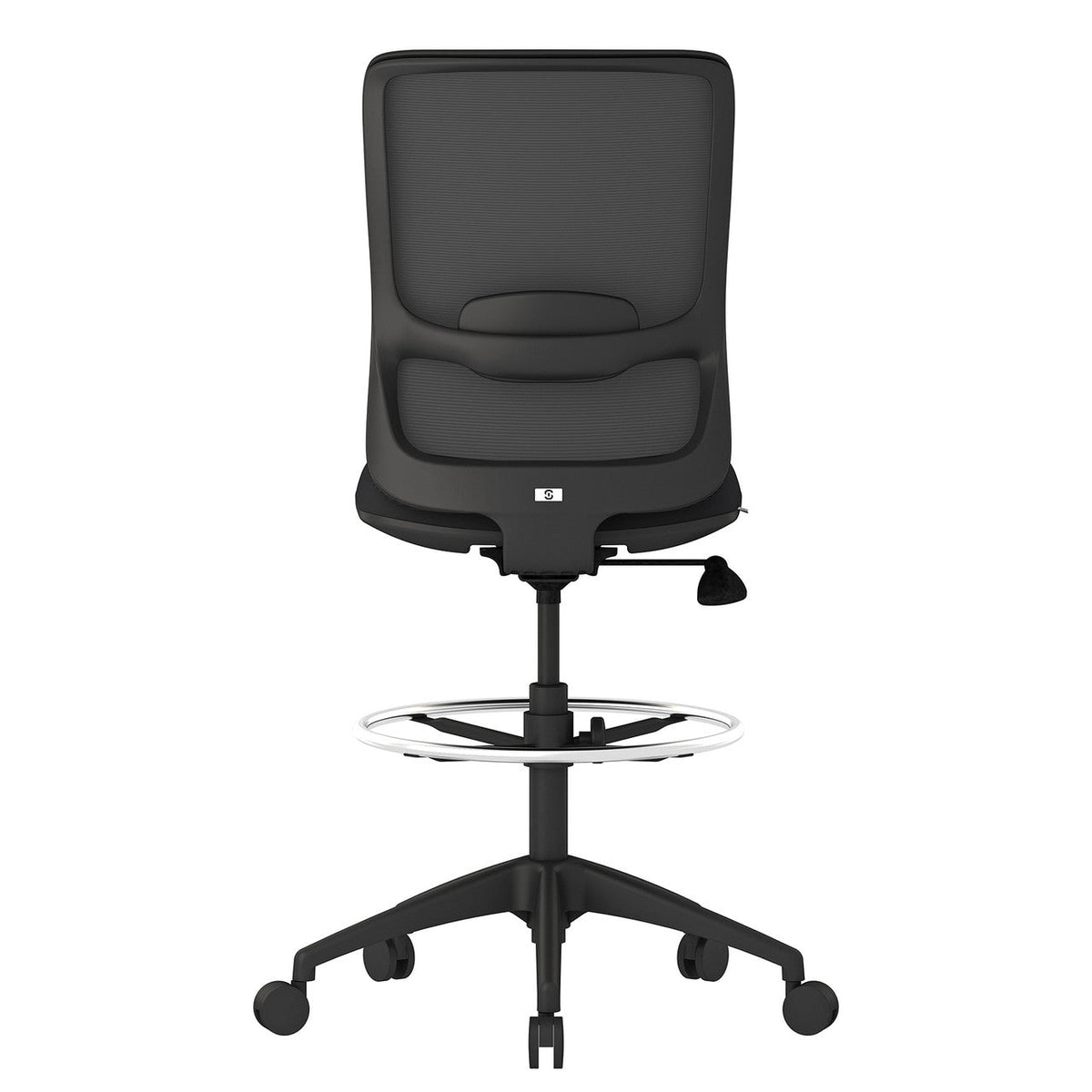 Rectangle Task Stool Orion Armless Mesh Back Task Stool with Black Frame (OSST7009BK ...
