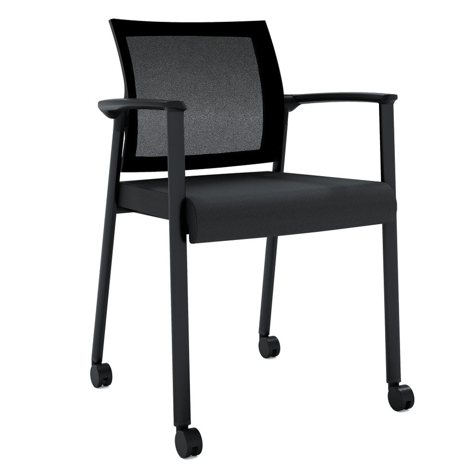 Oslo Mesh Back Stacking Guest Chair | 604MMFBK