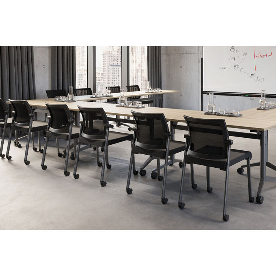 Oslo Mesh Back Stacking Guest Chair | 604MMFBK