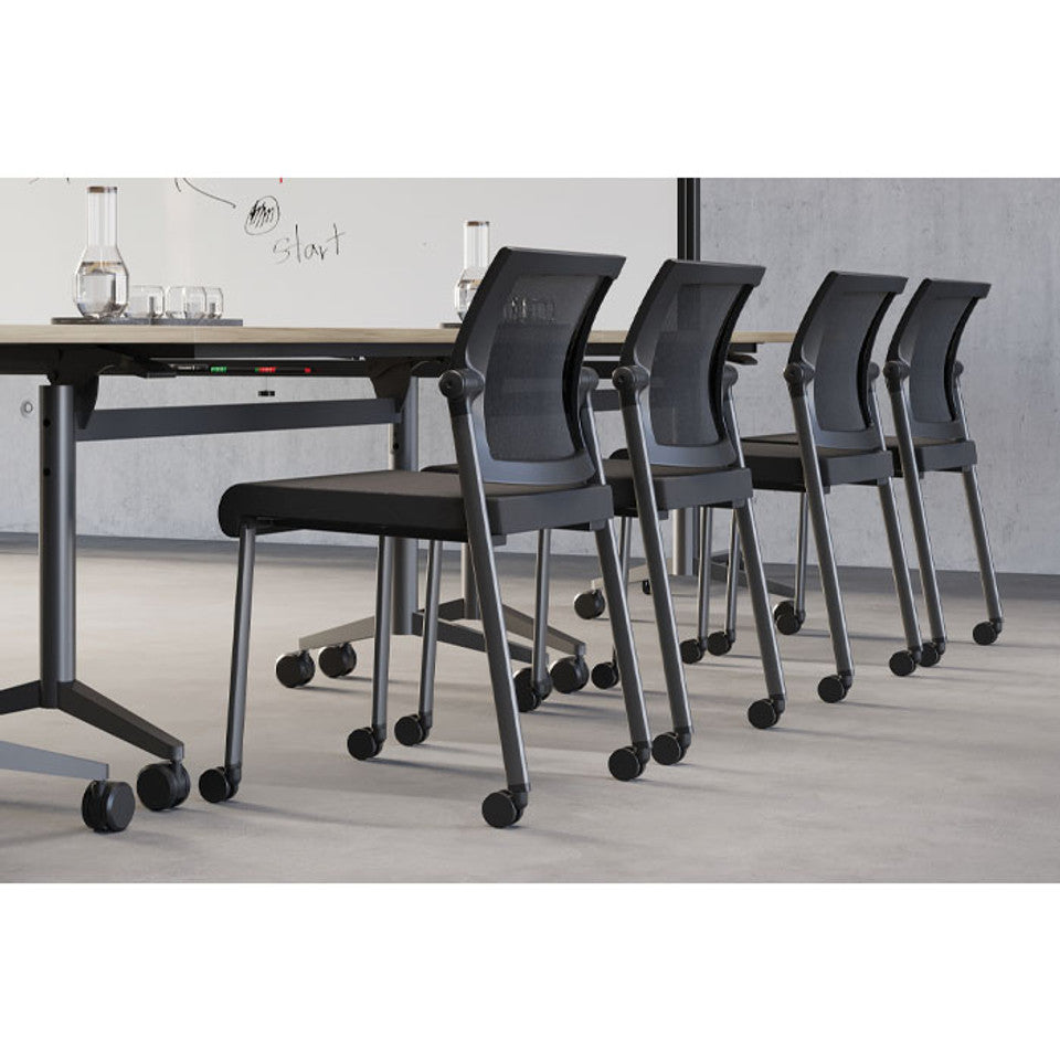 Oslo Mesh Back Stacking Guest Chair | 604MMFBK
