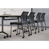 Oslo Mesh Back Stacking Guest Chair | 604MMFBK