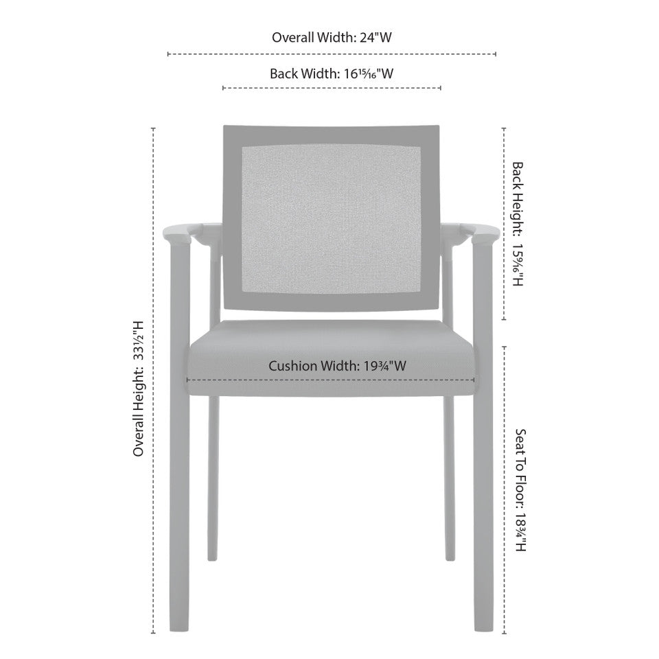 Oslo Mesh Back Stacking Guest Chair | 604MMFBK