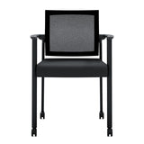 Oslo Mesh Back Stacking Guest Chair | 604MMFBK