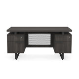 Palisades Double Pedestal Desk - 60" x 30" | EV6030DPGG