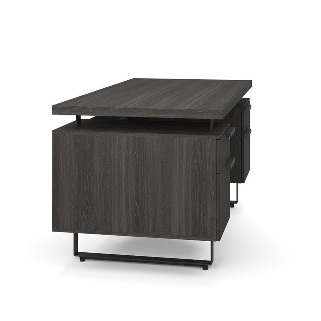 Palisades Double Pedestal Desk - 60" x 30" | EV6030DPGG