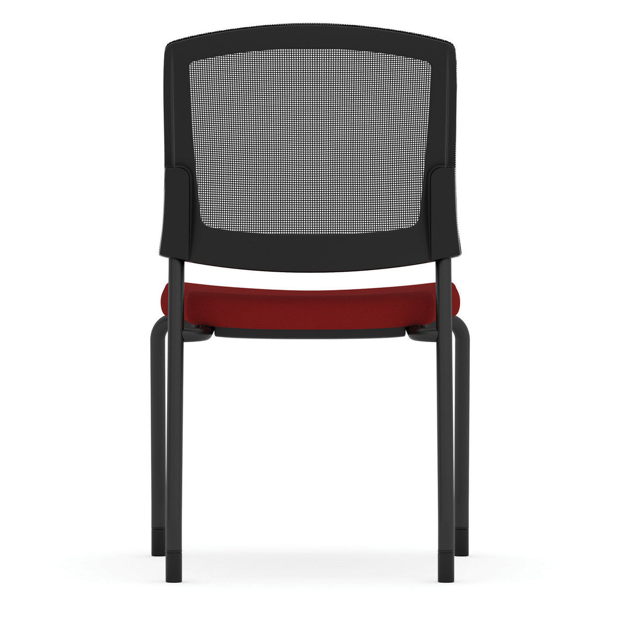 Parson Armless Micro Mesh Back Side Chair - Fabric Seat | 3129GNSF