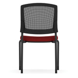 Parson Armless Micro Mesh Back Side Chair - Fabric Seat | 3129GNSF