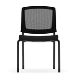 Parson Armless Micro Mesh Back Side Chair - Fabric Seat | 3129GNSF