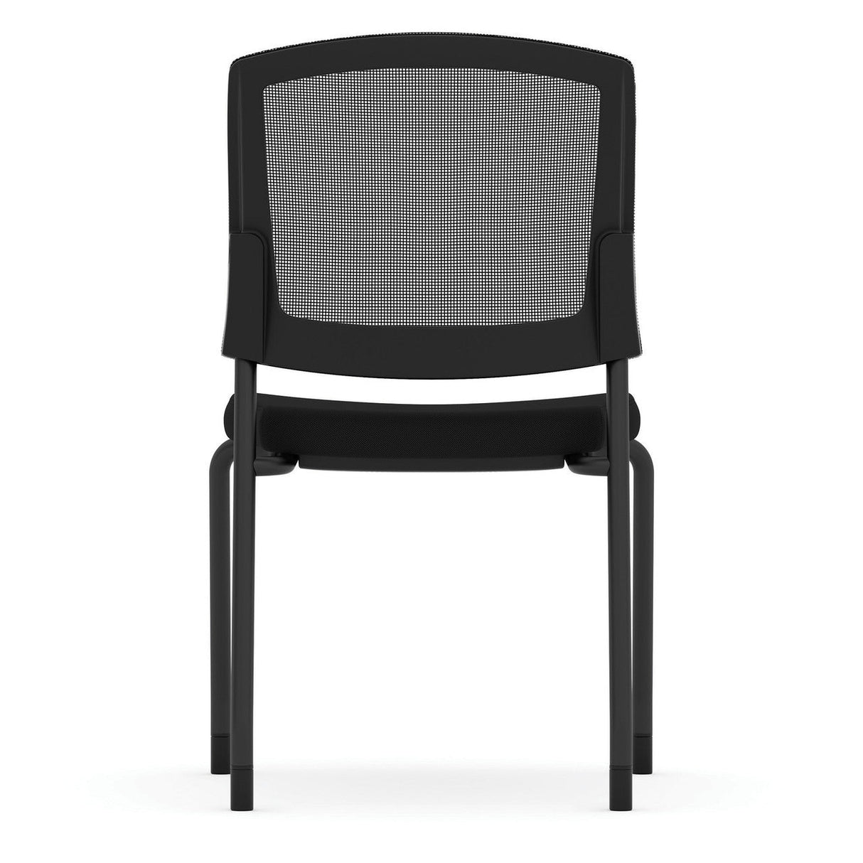 Parson Armless Micro Mesh Back Side Chair - Fabric Seat | 3129GNSF