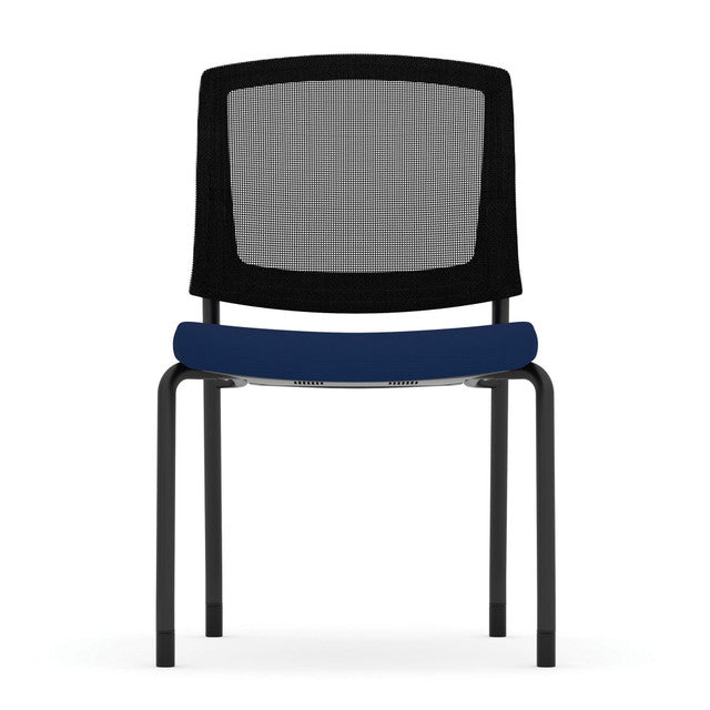 Parson Armless Micro Mesh Back Side Chair - Fabric Seat | 3129GNSF