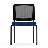 Parson Armless Micro Mesh Back Side Chair - Fabric Seat | 3129GNSF