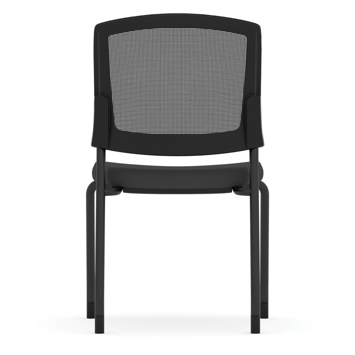 Parson Armless Micro Mesh Back Side Chair - Fabric Seat | 3129GNSF