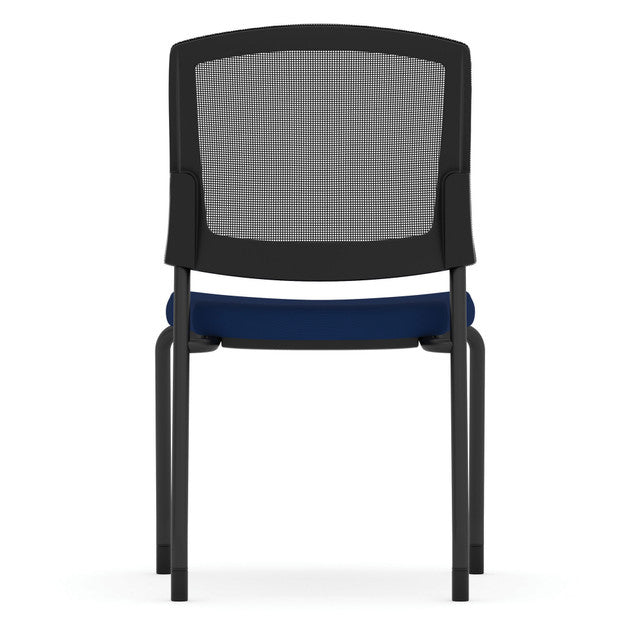 Parson Armless Micro Mesh Back Side Chair - Fabric Seat | 3129GNSF