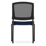 Parson Armless Micro Mesh Back Side Chair - Fabric Seat | 3129GNSF