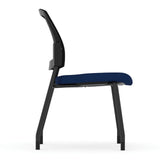 Parson Armless Micro Mesh Back Side Chair - Fabric Seat | 3129GNSF
