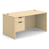 OS Laminate Single 3/4 Pedestal Desk - 60" x 30" | DBLHDPL103